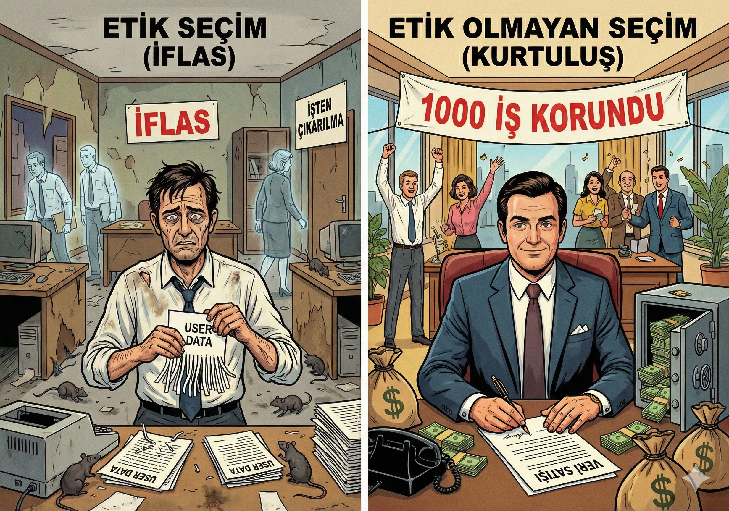 Veri Güvenliği Karikatürü